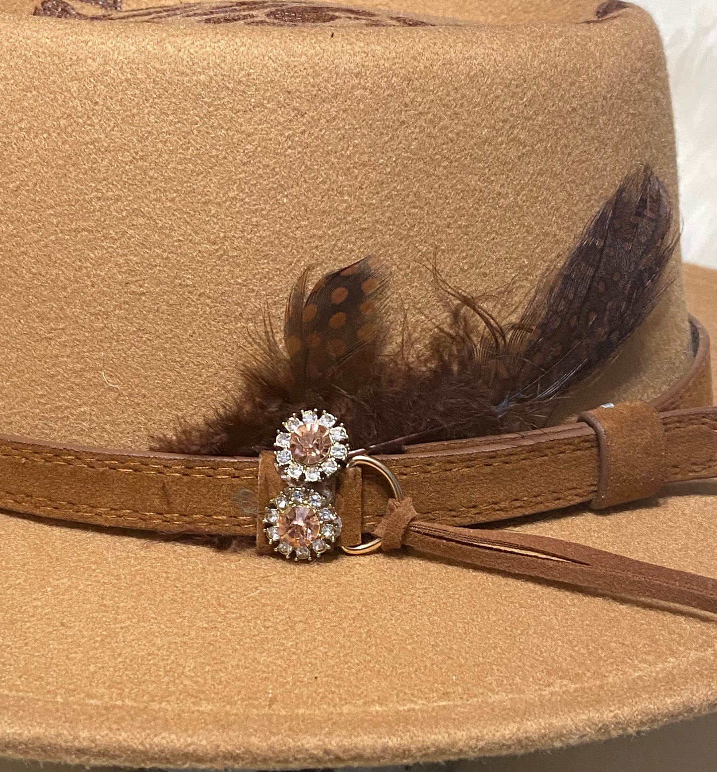 Flat Top Leopard Print Hat