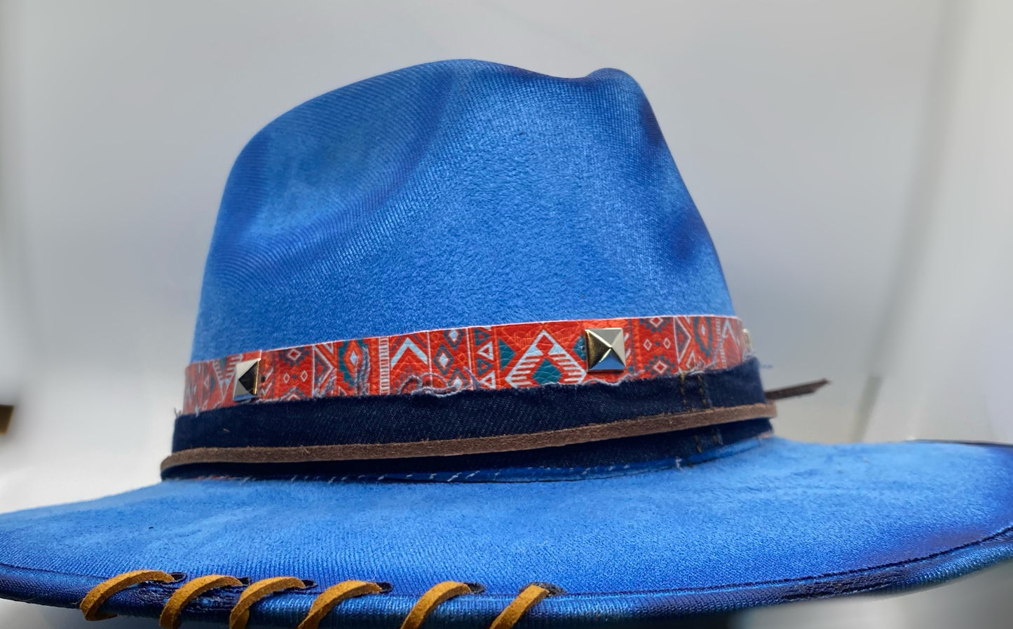 Blue rancher hat