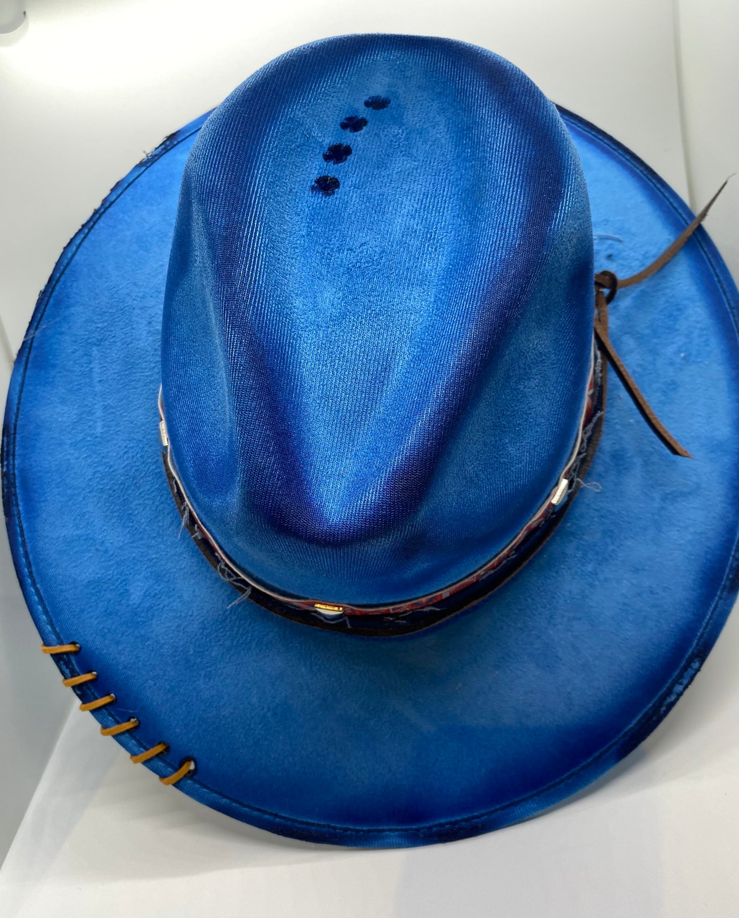 Blue rancher hat